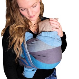 Hoppediz Woven Baby Sling Wrap from Birth Newborn to Toddler Brighton 15ft