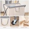 STORAGE MANIAC 160L Laundry Hamper with Wheels, Rolling Laundry Basket,