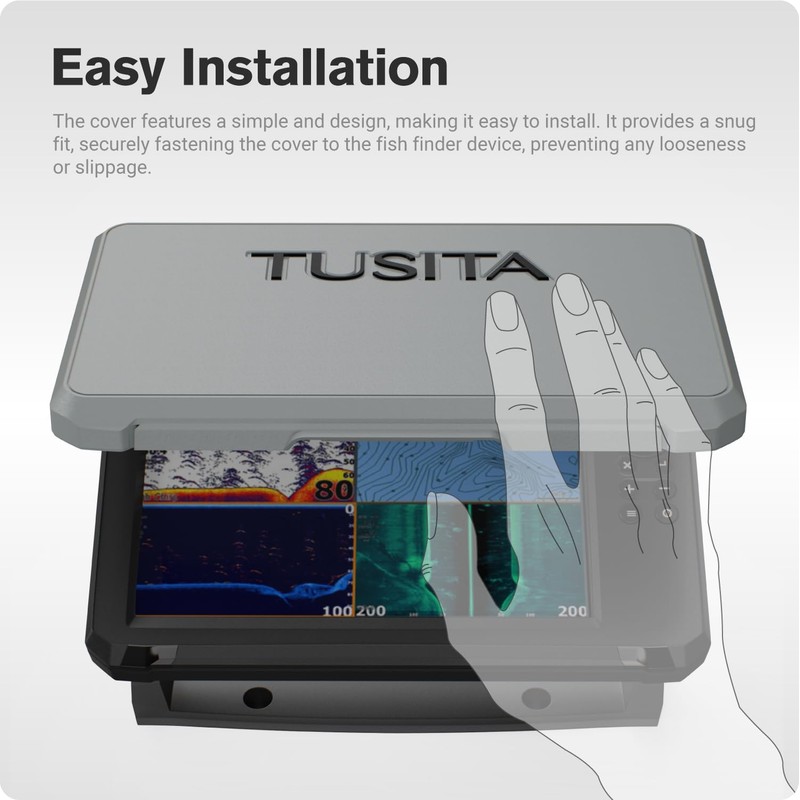 TUSITA Sun Cover 000-16251-001 Compatible con Lowrance Eagle 9''Buscador de