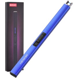 Electric Candle Lighter, Mothers Day Gifts for Mom from Daughter Son, Birthday Gifts for Mom Women Men Wife Sister, Economical Portable Rechargeable USB Arc Windproof Lighters for Candle Camping Kitchen BBQ Daily Use:_Light Blue