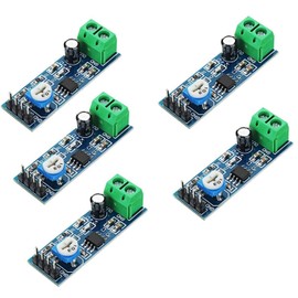 LM386 Mono Audio Amplifier Module 200 Times AMP Solo 5V-12V 10K Adjustable （5PCS）