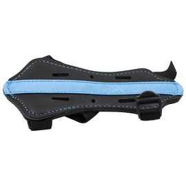 Nicear Leather Archery Arm Guard with Adjustable Strap and Ventilation Holes 4mm Thick Protective Gear for Outdoor Training Youth To Adult Arm Guards (Blue)