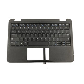 D-KXCPELE Replacement for Dell Latitude 11 3190 Laptop Upper Top Cover Case Palmrest Not-Backlit US Keyboard Assembly Part 00H122 0H122 (C+KB)