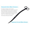 Innotech Aquarium Scissors 25 cm Aquarium Cleaning Wave Scissors Black