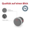 GLEITGUT 4 x Lamellar Plugs Grey Round Tube Plugs in