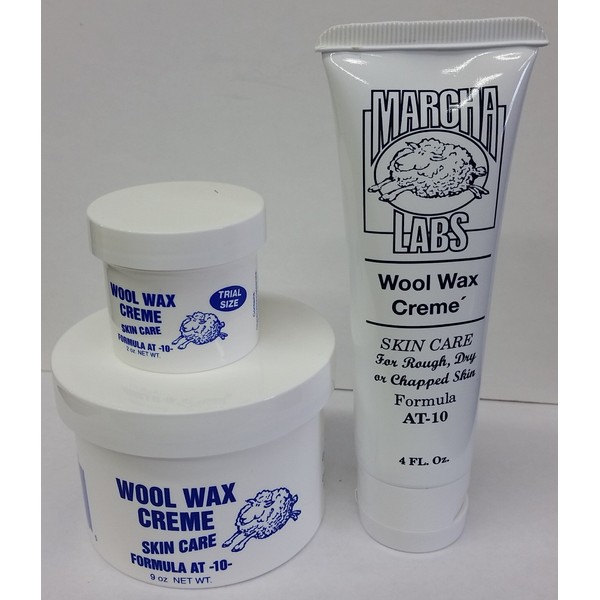 Wool Wax Creme Skin Care Formula AT-10 Lightly Scented Combo Pack (9 oz./4 oz.