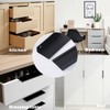 ScentFlows Edge Pulls Black Finger Pull for Cabinets Kitchen Concealed