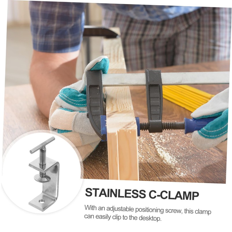 CHILDWEET 2Pcs Heavy Duty Table Clamp Sturdy Desk Side Clamp