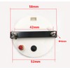 BLUERICE 52MM 2" Hour Meter Gauge Red Backlight for Marine