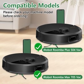 Paquete de 8 filtros Hepa de repuesto para iRobot Roomba Max 705 Vac/Plus 504 Vac Robot Partes de aspirador, filtros de alta eficiencia + 1 cepillo para polvo de limpieza