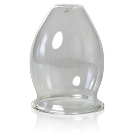 Lauschaer Glas Fire Cupping Glasses Single D Ball Approx. 35 mm - 80 mm Mouth-Blown Hand-Shaped Cupping Glass Original (52 mm)