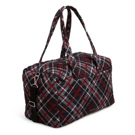 Vera Bradley Women's Performance Twill Large Travel Duffle Bag, Paris Plaid, One Size