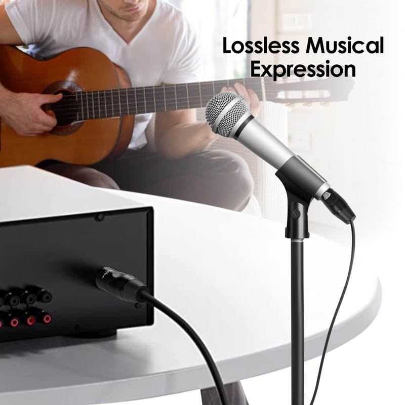 Twozoh XLR Cable 2M, XLR Male to Female Balanced 3