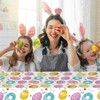 YaYaFunFun 2pcs Easter Table Cloth Party Plastic Easter Bunny Tablecloths,137