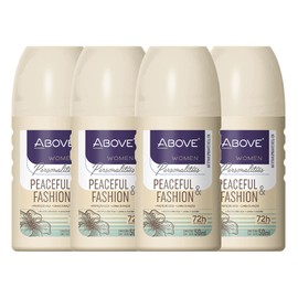 ABOVE Roll-On Personalities Set, Peaceful and Fashion, 4 Pcs - Deodorant for Women - 72-Hour Protection - Floral Scent - Dry Touch - No Stain