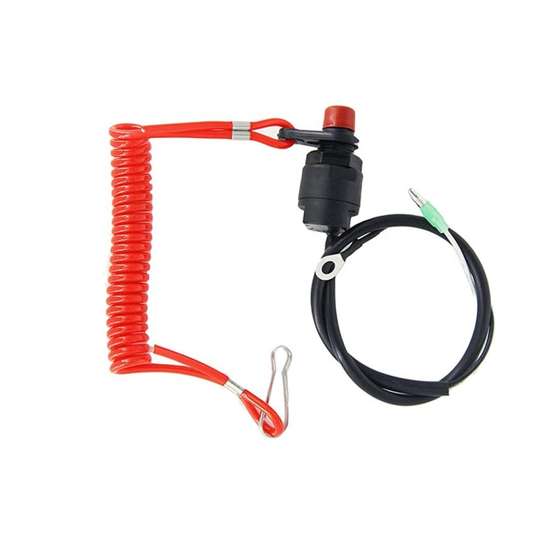 WPJCS Engine Stop Switch, Universal Boat Outboard Kill Switch Lanyard