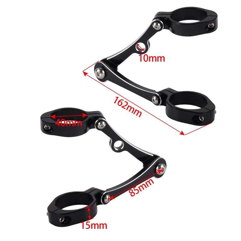 GUDITEM Motorcycle Headlight Bracket CNC 39mm-41mm Fork Head Lamp Holder