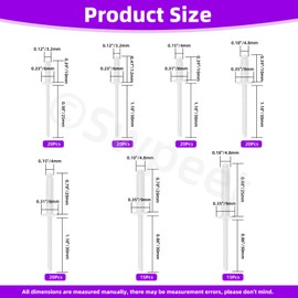 Swpeet 130Pcs 7 Sizes White Large Flange Aluminum Blind Rivets Assortment Kit, Blind Pop Rivets Aluminum Grip and Steel Mandrel Blind Rivets for Metal, Furniture, Automotive