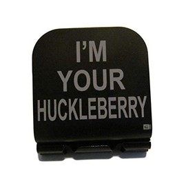 Thunderbolt Gunworks I'm Your Huckleberry Laser Etched Hat Clip Black