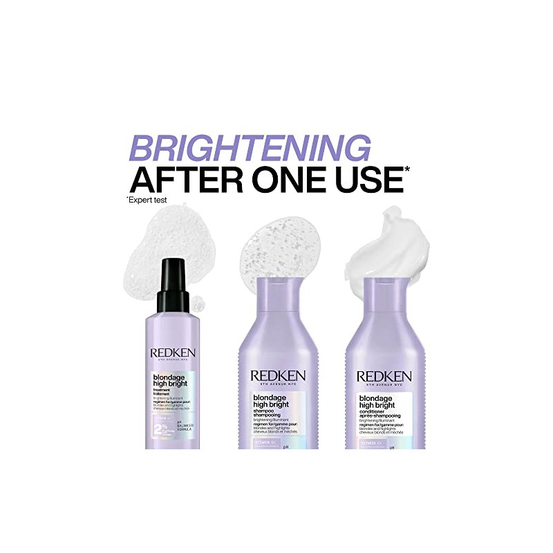 REDKEN Lightening Shampoo, For Blonde Hair, With Vitamin C, Blondage