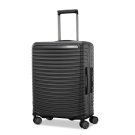 Samsonite Framelock Max Hardside Luggage with Spinner Wheels, Lightweight zipper-less, CARRY-ON SPINNER, ASPHALT BLACK