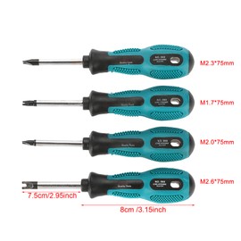 4Pcs U Fork Screwdriver,U Type Magnetic Screw Driver Multifunctional Hand Tool Screwdriver Set Nonslip Handle Spanner Head U-Shaped Slotted DIY Kit