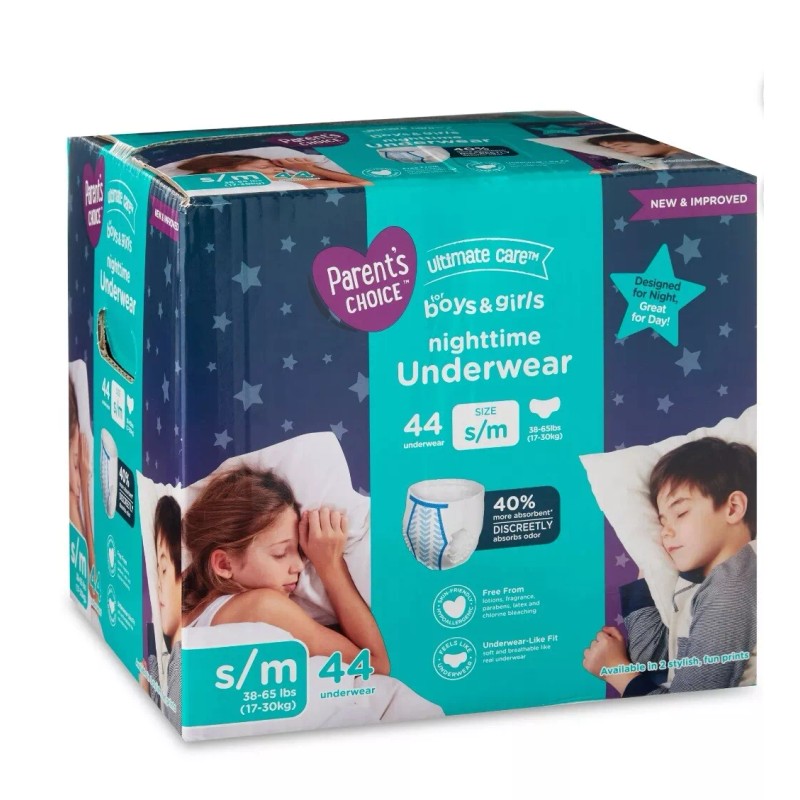 Parent’s Choice Parent's Choice Nighttime Underwear, S/M 44 Count