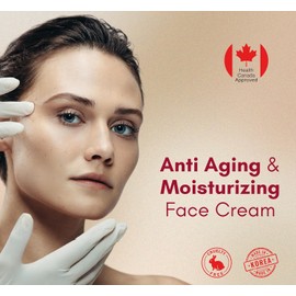 Korean Anti-Aging Face Cream with Niacinamide, Vitamins C & E – Targets wrinkles, fine lines, and hyperpigmentation. Dermatologist recommended for smoother, brighter skin.