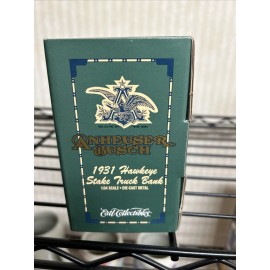 ERTL Collectibles 1931 Hawkeye Stake Truck Bank ANHEUSER BUSCH 1/34 Die Cast