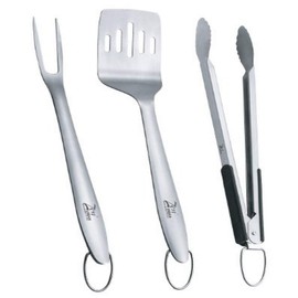 Urban Zen ZenUrban 880006A 3-Piece Barbeque Grill Tool Set, Natural