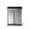simplehuman 58 Liter / 15.3 Gallon Rectangular Dual Compartment Recycling