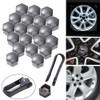 19 mm nut covers, 20 pieces wheel nut caps 19
