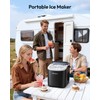 EUHOMY Countertop Ice Maker Machine with Handle, 26.2lbs Per Day,
