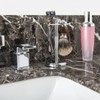 Linkaidea Razor and Brush Stand Holder, Deluxe Men's Stainless Steel