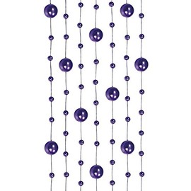 Pearl Garland Pack of 5 x 1.3 m Colour: Purple 20