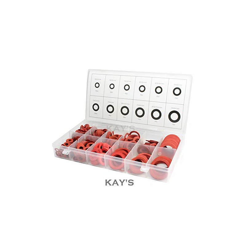 Unbekannt Toolzone 600 Assorted Fibre Washers