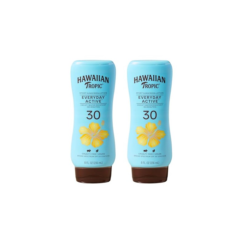 Hawaiian Tropic Everyday Active Sunscreen Lotion, SPF 30, 8oz -