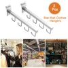 sourcing map 2 Pack Slat Wall Clothes Hangers, 12 Inch