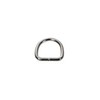 Ganzoo D Ring Made of Steel, Set of 10, 22
