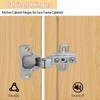 2 pcs Cabinet Cabinet Door Hinges,Recessed Hinge Soft Close Cupboard