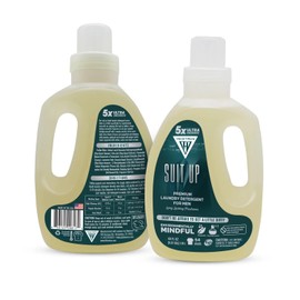 Hiketron Suit Up Liquid Laundry Detergent, 5x Ultra Concentrated, Tough Stains Remover, Long Lasting Masculine Scent (80 Fl Oz, Pack of 1)