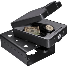 BARSKA AX11812 Compact Key Lock Box with Mounting Sleeve, Black