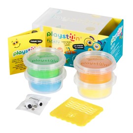 Playstilin® Floaty Original Swimming Clay | Playable in Water Vegan Children's Clay | Creative Plasticine Kneading Set with Accessories and Tools in the Box | Modelling Clay Non-Drying