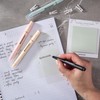 DiverseBee 50 Sheets Pastel Transparent Sticky Notes, 3x3” Clear Sticky