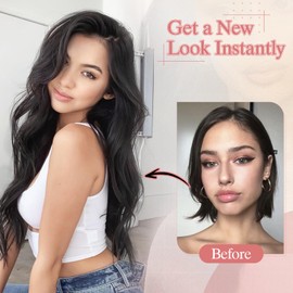 SEGO Pro One Pieces Clip in Hair Extensions Human Hair Upgraded V-Shaped 5 Clips in Hair Extensions Human Hair Long Hair Extensions For Women,12 Inch,#18P613 Gold Blonde Mixed Bleach Blonde,55g