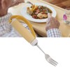 Disabled Patient Arthritis Elder Utensil Removable Flexible Rotating Eating Fork