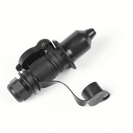 Qiping Tractor 3 Pin Plug Socket Set, 12V Agricultural Trailer Waterproof 3-pol Male Female Connector