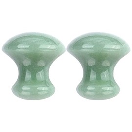 Uonlytech 2 Tablas De Masaje Pequeñas En Forma De Hongo Para Rostro Y Cuerpo Masajeadores Faciales De Piedra Para Promover Circulación Y Absorción De Productos De Cuidado De La Piel