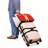 LUYING Suitcase Belt, High Elasticity, Black, 1 Piece, One-Touch Type,