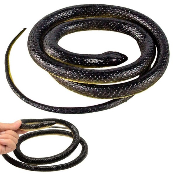 Cerioll 128cm Realistic Snake Toy Plastic, Large Lifelike Realistic Fake
